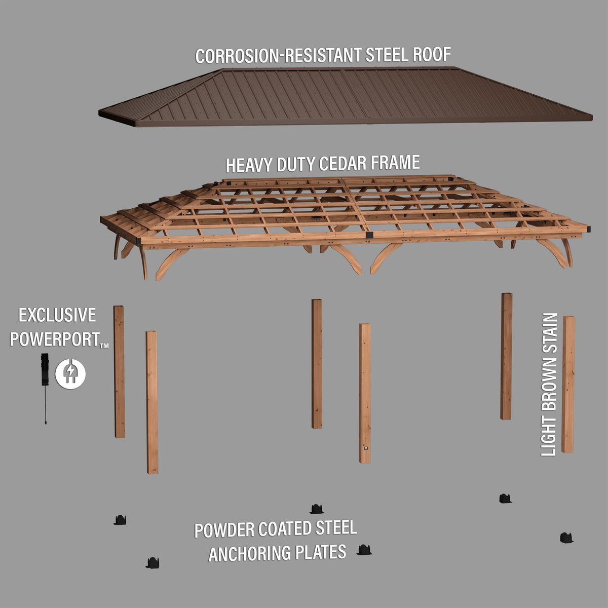24x12 Barrington Carport/Gazebo
