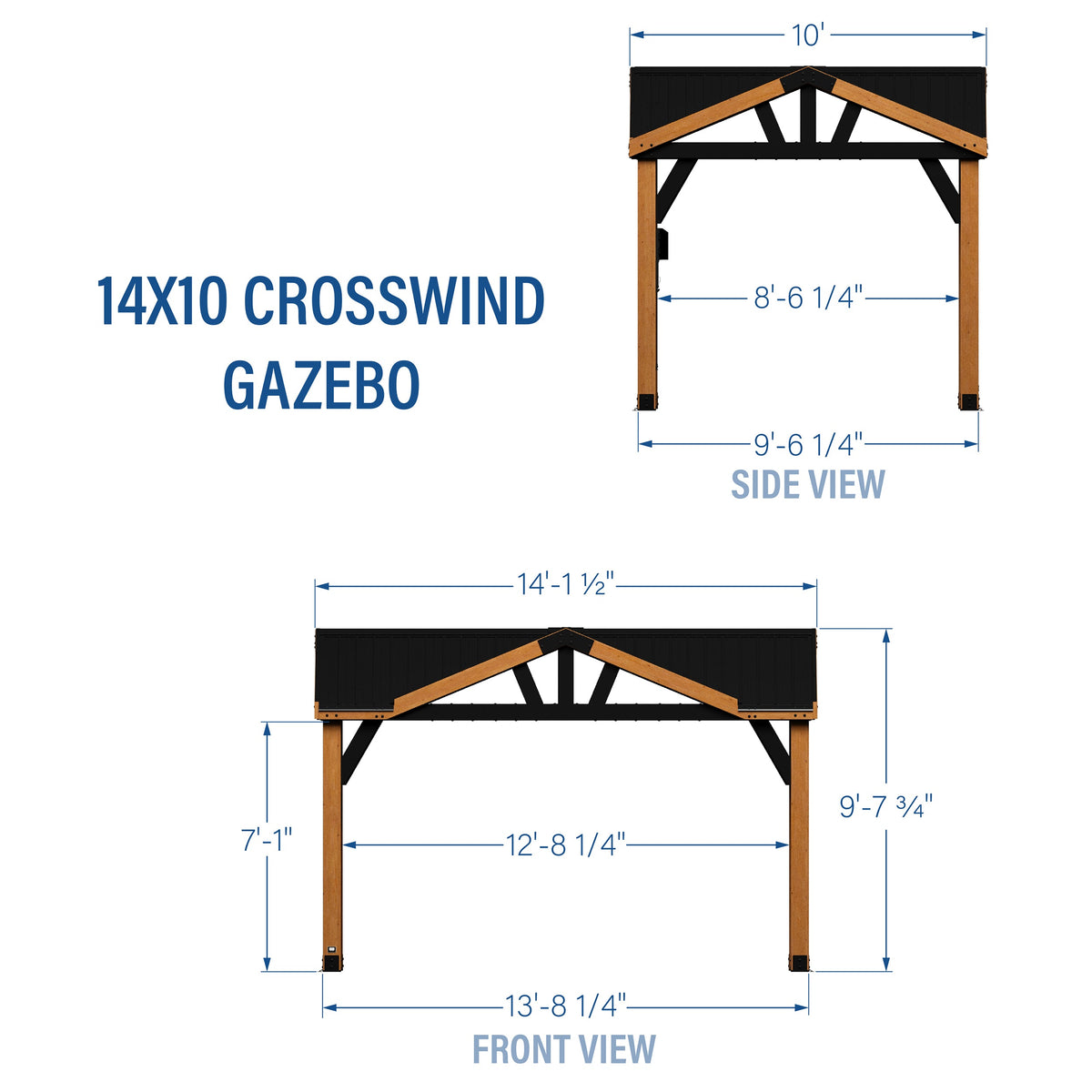 14x10 Crosswind Gazebo