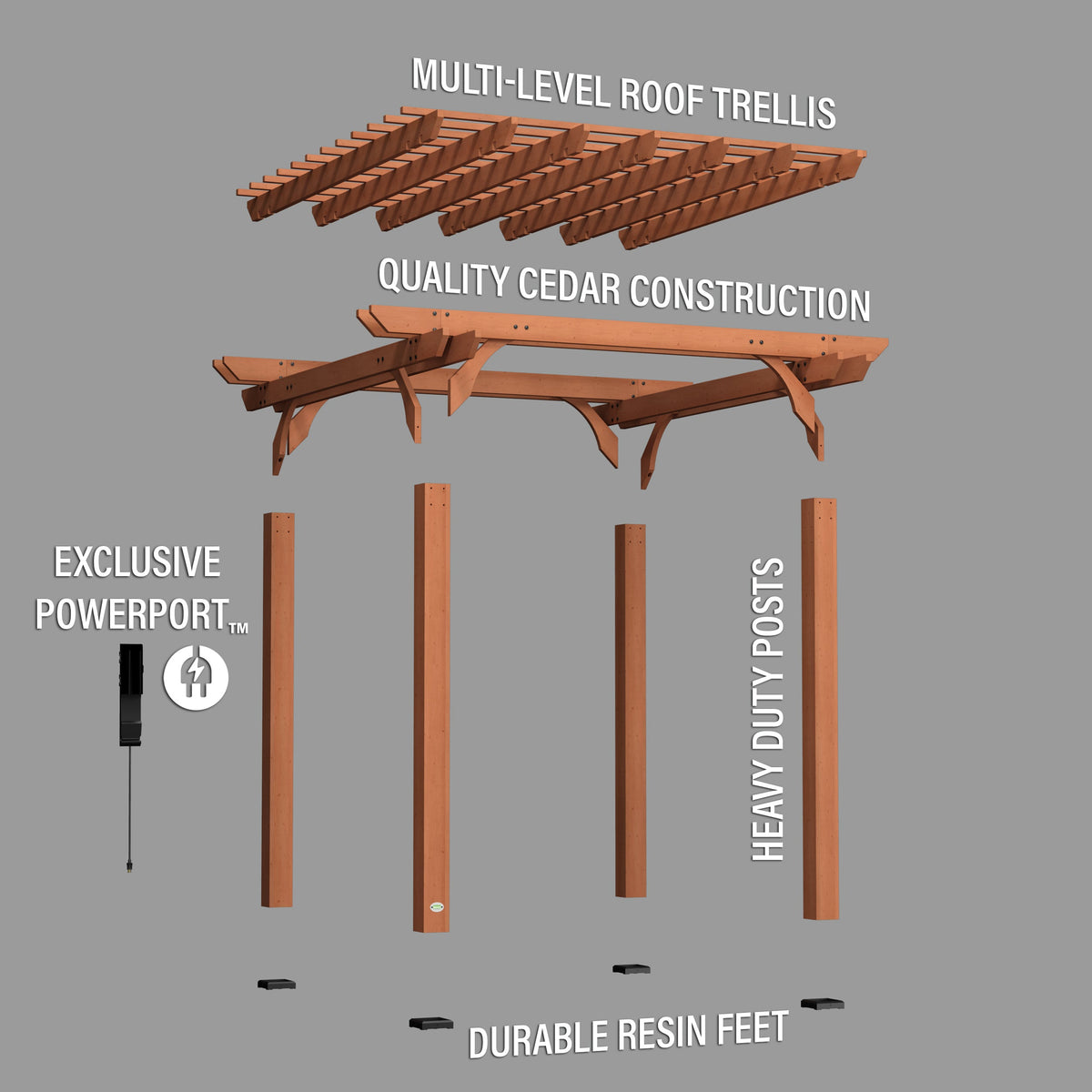 10x10 Beaumont Pergola