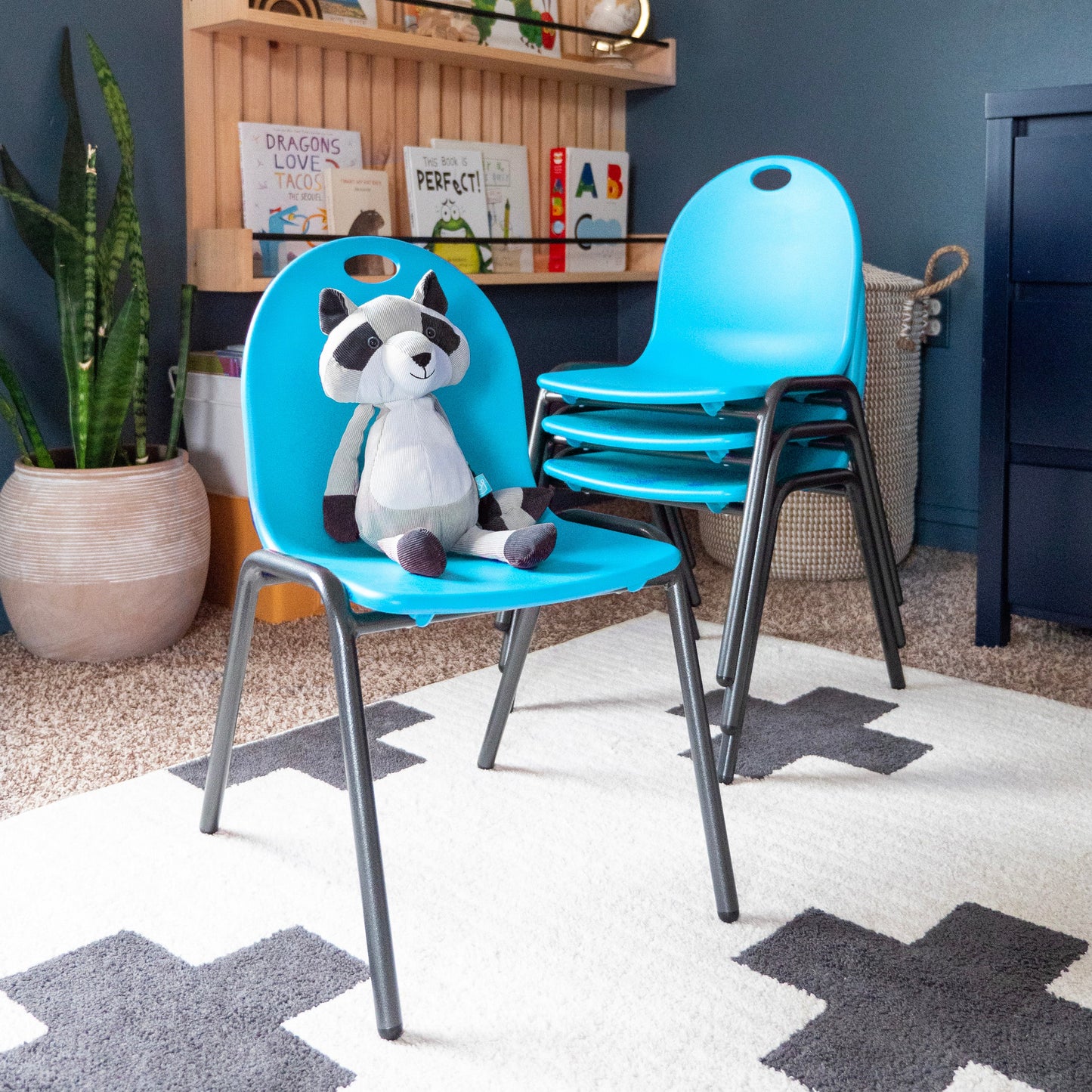 Kid's Stacking Chairs-4 Pack