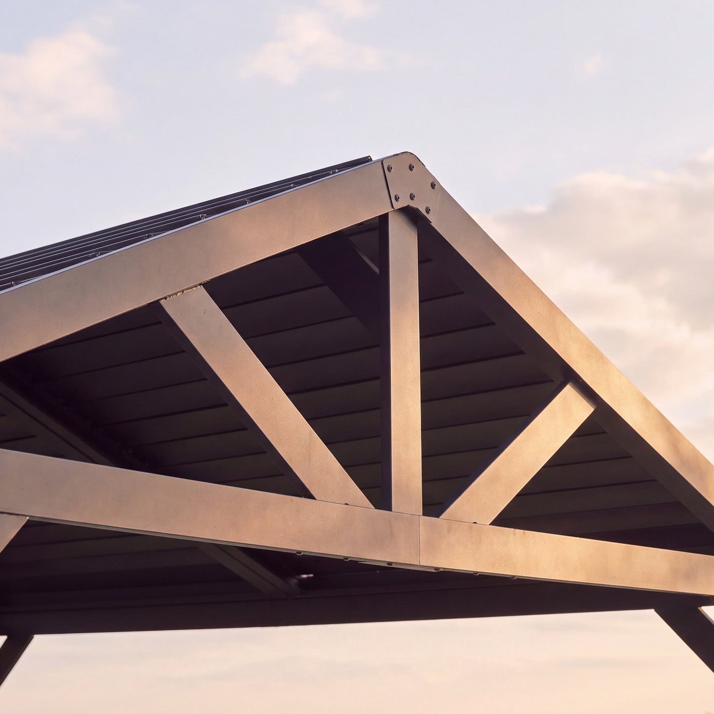 16x14 Ridgeline Steel Louvered Pergola