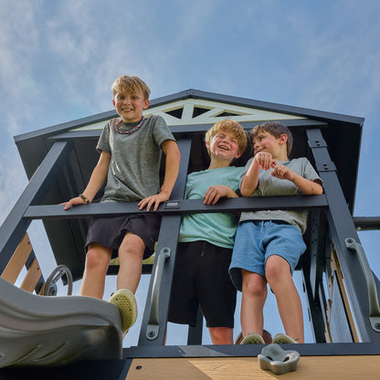 Atlas Steel Swing Set with Monkey Bars
