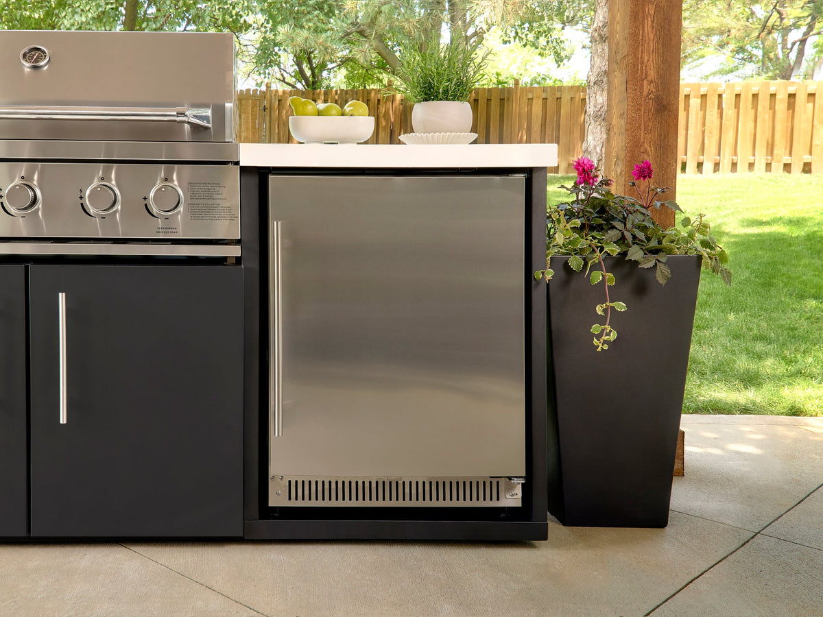 Emory | 12-Foot Outdoor Kitchen Island with Built-In Griddle & Pizza Oven