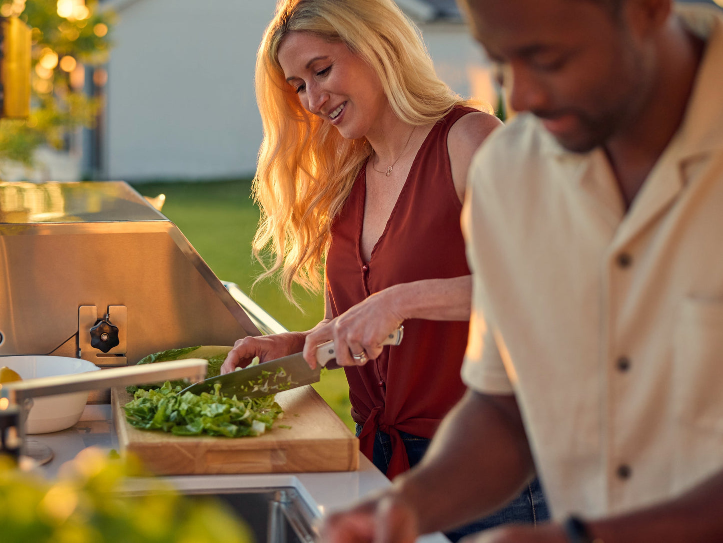 Emory | 9-Foot Outdoor Kitchen Island with Built-In Griddle