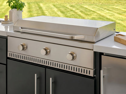 Emory | 9-Foot Outdoor Kitchen Island with Built-In Griddle