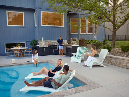Emory | Corner Outdoor Kitchen Island with Built-In Grill & Griddle