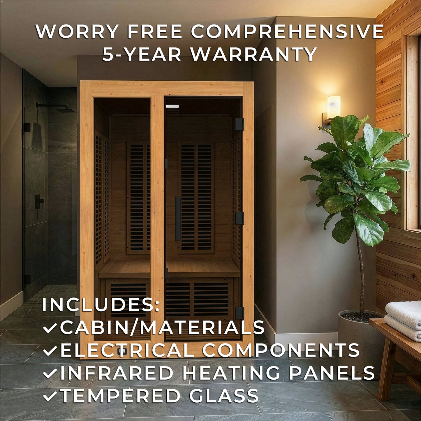 Knox Indoor Infrared Sauna – 2 Person