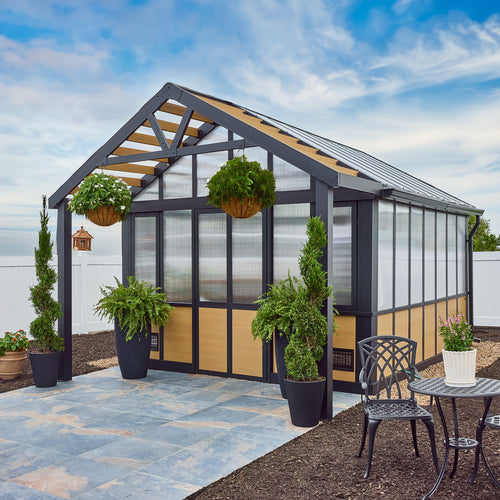 14x12 Larkspur Metal Greenhouse