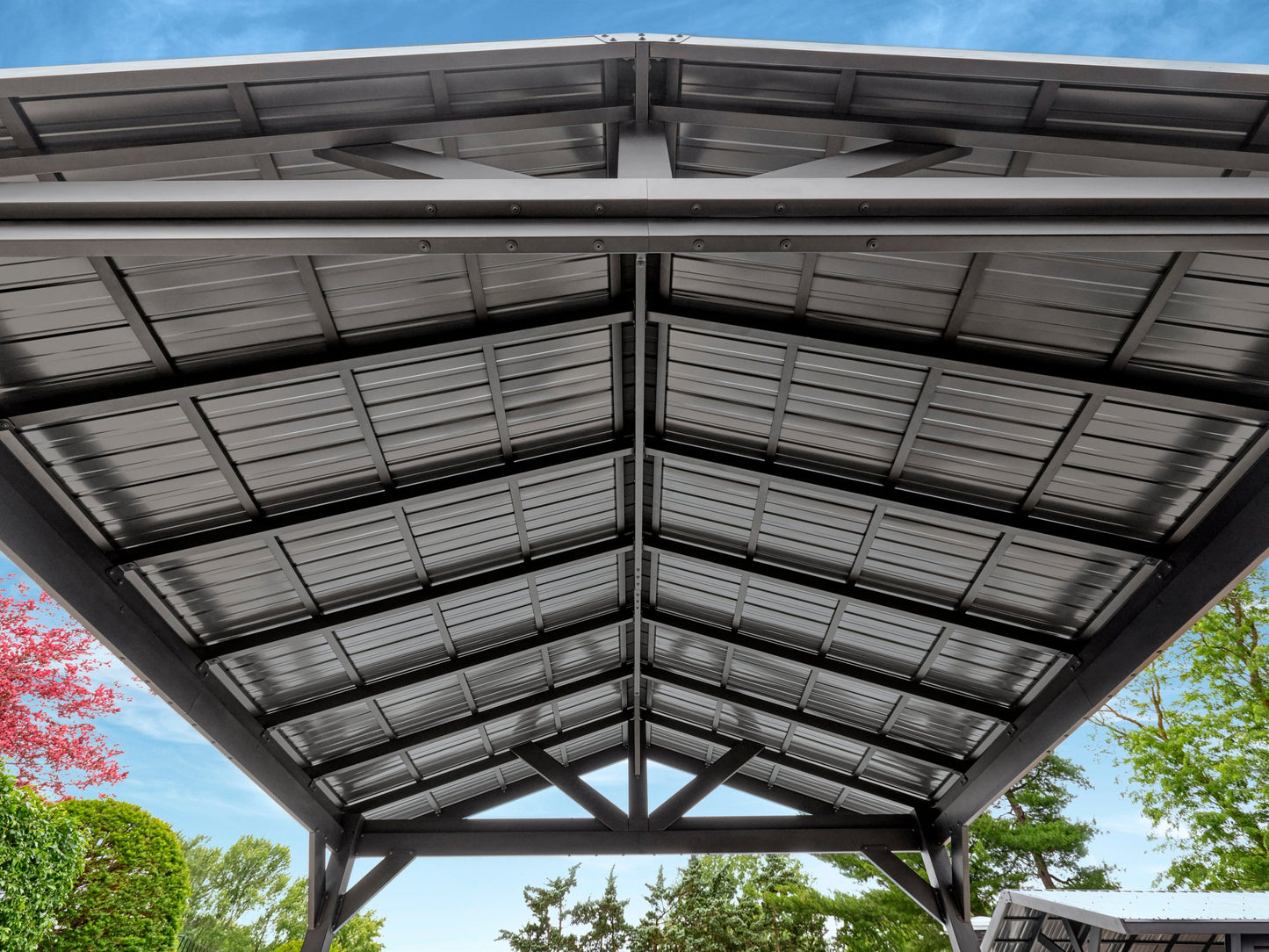 Lancaster | 18x14 Steel Gazebo with Gable Roof