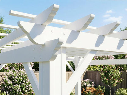 Stratford | 14x10 Steel Pergola – White