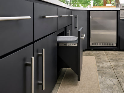 Emory | Corner Outdoor Kitchen Island with Built-In Grill & Pizza Oven